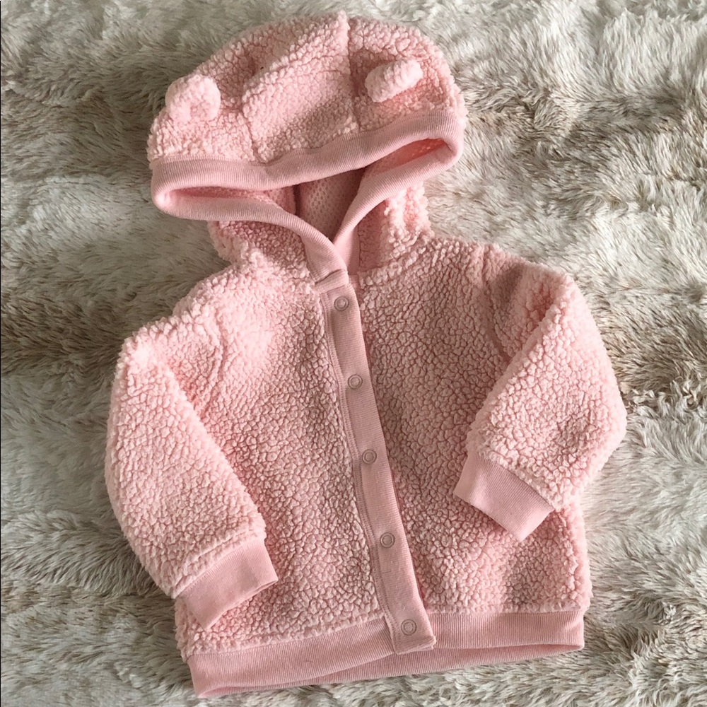 Carter’s Pink Sherpa Baby Hoodie